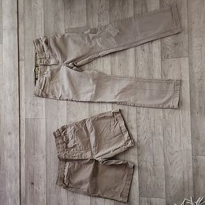 Bundle of Boys Khaki Pants and Shorts (2 items)